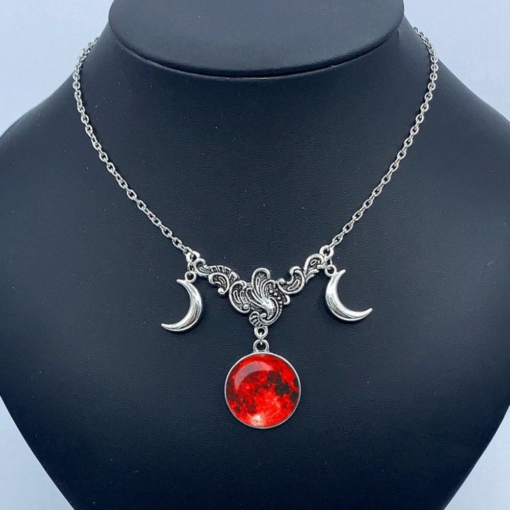 Blood Moon Pendant Necklace